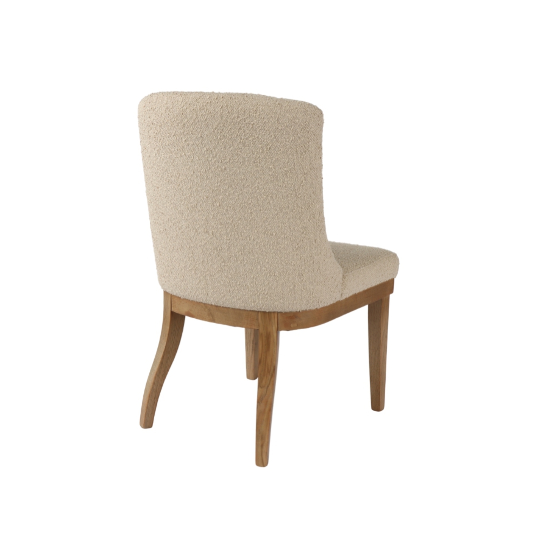 Charlie Fabric Dining Chair No Buttons image 3